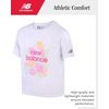 image:imageNew Balance Girls Shorts Set  3 Piece Soft Cotton Crewneck Athletic Shirts Tank Top and Mesh Short For Girls Outfit SetPinkGuava