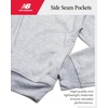 image:imageNew Balance Girls Sweatsuit Set  2 Piece Long Sleeve Woven Jacket and Cargo Jogger Sweatpants Girls Athletic Sets 716Heather Grey