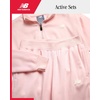 image:imageNew Balance Girls Sweatsuit Set  2 Piece Long Sleeve Woven Jacket and Cargo Jogger Sweatpants Girls Athletic Sets 716Rose Sugar