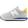 image:imageNew Balance Kids Kids 237 Bungee Lace SneakerBrighton GreyBlue Agate