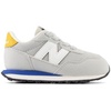 image:imageNew Balance Kids Kids 237 Bungee Lace SneakerBrighton GreyBlue Agate