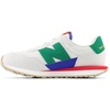image:imageNew Balance Kids Kids 237 Bungee Lace SneakerGrey MatterClassic PineTrue Red