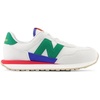 image:imageNew Balance Kids Kids 237 Bungee Lace SneakerGrey MatterClassic PineTrue Red