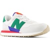 image:imageNew Balance Kids Kids 237 Bungee Lace SneakerGrey MatterClassic PineTrue Red