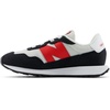 image:imageNew Balance Kids Kids 237 Bungee Lace SneakerGrey MatterTrue Red
