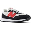 image:imageNew Balance Kids Kids 237 Bungee Lace SneakerGrey MatterTrue Red