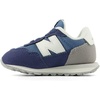 image:imageNew Balance Kids Kids 237 Bungee Lace SneakerHeron BlueVintage Indigo