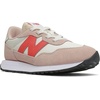 image:imageNew Balance Kids Kids 237 Bungee Lace SneakerOyster PinkMars Red