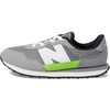 image:imageNew Balance Kids Kids 237 Bungee Lace SneakerShadow GreyPixel Green