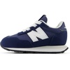 image:imageNew Balance Kids Kids 237 Bungee Lace SneakerWhiteNb Navy
