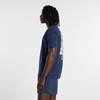 image:imageNew Balance Mens Graphic TShirtNb Navy  Wavey