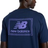 image:imageNew Balance Mens Graphic TShirtNb Navy  Woven Label