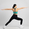 image:imageNew Balance Seamless Wirefree VNeck TBack Racer Sports Bra with Allover Texture Vintage Indigo XLarge