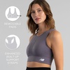 image:imageNew Balance Womens Seamless MID Impact HIGH Neck Longline Sport Bra with Removable Pads