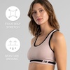 image:imageNew Balance Womens Seamless Racerback Sports Bra with Allover Texture and Engineered Breathability HiLite XLarge
