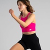 image:imageNew Balance Womens Seamless Wirefree Strappy Longline HighNeck Sports Bra with Removable Pads Cyber Lilac X Large