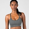 image:imageNew Balance Womens Sports Bras 3 Pack Seamless Cami Removable Pads Medium Impact Gym Sports Bra for Women Workout SetGrey  Black  Sea Salt