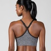 image:imageNew Balance Womens Sports Bras 3 Pack Seamless Cami Removable Pads Medium Impact Gym Sports Bra for Women Workout SetHeatherBlackBlack
