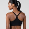 image:imageNew Balance Womens Sports Bras 3 Pack Seamless Cami Removable Pads Medium Impact Gym Sports Bra for Women Workout SetHeatherBlackBlack