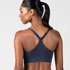 image:imageNew Balance Womens Sports Bras 3 Pack Seamless Cami Removable Pads Medium Impact Gym Sports Bra for Women Workout SetNavy  Blue  Grey