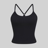 image:imageNew Balance Womens Yoga Back Crop Top with Builtin Sports Bra Cami Top for Running Workouts Activewear for WomenBlack