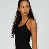 image:imageNew Balance Womens Yoga Back Crop Top with Builtin Sports Bra Cami Top for Running Workouts Activewear for WomenBlack