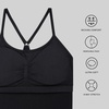 image:imageNew Balance Womens Yoga Back Crop Top with Builtin Sports Bra Cami Top for Running Workouts Activewear for WomenBlack