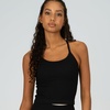 image:imageNew Balance Womens Yoga Back Crop Top with Builtin Sports Bra Cami Top for Running Workouts Activewear for WomenBlack
