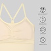 image:imageNew Balance Womens Yoga Back Crop Top with Builtin Sports Bra Cami Top for Running Workouts Activewear for WomenDawn Glow
