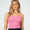 image:imageNew Balance Womens Yoga Back Crop Top with Builtin Sports Bra Cami Top for Running Workouts Activewear for WomenReal Pink