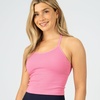 image:imageNew Balance Womens Yoga Back Crop Top with Builtin Sports Bra Cami Top for Running Workouts Activewear for WomenReal Pink