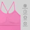 image:imageNew Balance Womens Yoga Back Crop Top with Builtin Sports Bra Cami Top for Running Workouts Activewear for WomenReal Pink