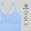 image:imageNew Balance Womens Yoga Back Crop Top with Builtin Sports Bra Cami Top for Running Workouts Activewear for WomenSpring Sky