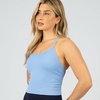 image:imageNew Balance Womens Yoga Back Crop Top with Builtin Sports Bra Cami Top for Running Workouts Activewear for WomenSpring Sky