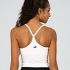 image:imageNew Balance Womens Yoga Back Crop Top with Builtin Sports Bra Cami Top for Running Workouts Activewear for WomenWhite