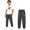image:imageNew Balance Boys Sweatpants  Performance Fleece Athletic Pants Boys Joggers with Drawstring Waistband and Pockets 820Charcoal Heather