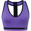 image:imageNew Balance Seamless Wirefree VNeck TBack Racer Sports Bra with Allover Texture Cyber Lilac Large