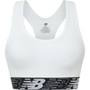 image:imageNew Balance Womens Seamless Wirefree Racerback Sports Bra with Removable Pads Bottom Band with Logo Munsell White X Large