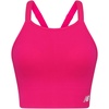 image:imageNew Balance Womens Seamless Wirefree Strappy Longline HighNeck Sports Bra with Removable Pads Alpha Pink Large