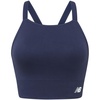 image:imageNew Balance Womens Seamless Wirefree Strappy Longline HighNeck Sports Bra with Removable Pads Pigment XXLarge