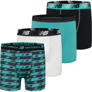 image:imageNew Balance Boys 35 Underwear Performance Boxer Briefs 4 PackMidnight VioletIceAiry TealBlack