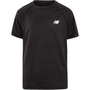 image:imageNew Balance Boys Athletic Shirts  Short Sleeve Crewneck Boys Shirts Active Performance Dri Fit Shirts for KidsBlack Space Dye