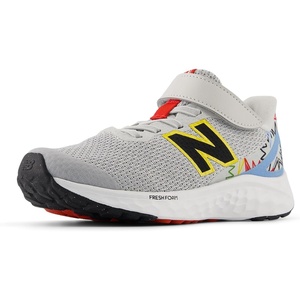 image:imageNew Balance Kids Fresh Foam Arishi V4 Running Shoe Little KidGrey MatterCarolina BlueGinger Lemon