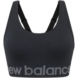 image:imageNew Balance Seamless Cami Sports Bra Adjustable Straps with Keyhole Breathability Black XLarge