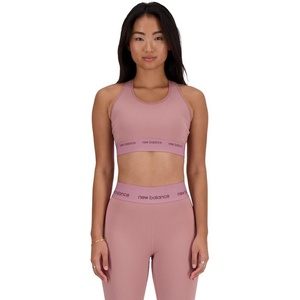 image:imageNew Balance Womens Nbsleek Medium Support Sports BraRosewood