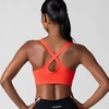 image:imageNew Balance 2 Pack Sports Bras for Women Seamless Wirefree Womens Sports Bra with Removable Pads Athletic Wear for WorkoutGrayRed