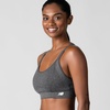 image:imageNew Balance 2 Pack Sports Bras for Women Seamless Wirefree Womens Sports Bra with Removable Pads Athletic Wear for WorkoutWhiteGray