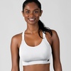 image:imageNew Balance 2 Pack Sports Bras for Women Seamless Wirefree Womens Sports Bra with Removable Pads Athletic Wear for WorkoutWhiteGray