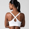 image:imageNew Balance 2 Pack Sports Bras for Women Seamless Wirefree Womens Sports Bra with Removable Pads Athletic Wear for WorkoutWhiteNavy