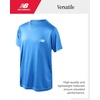 image:imageNew Balance Boys Athletic Shirts  2 Pack Lightweight Performance Activewear Short Sleeve T Shirts for BoysBlue Oasis  White